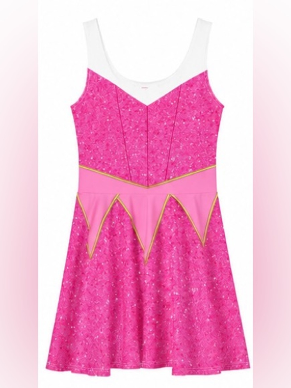Aurora Sleeping Beauty Inspired Disneybound Athletic Skater Dress Pink Medium
